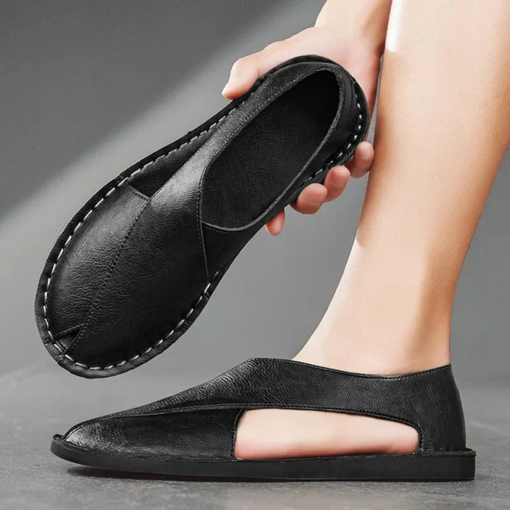Sandales pour homme à bout fermé et bride croisée - Andi