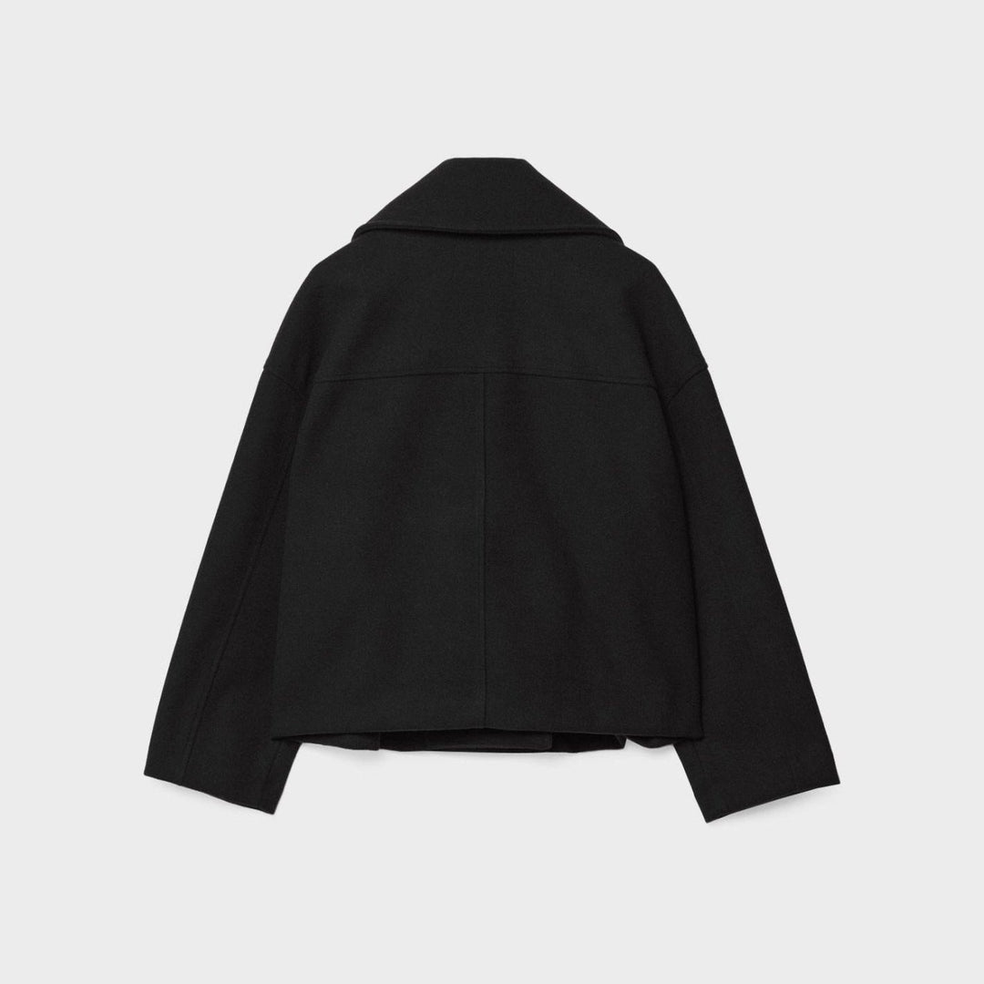 Veste courte en laine pour femme avec double boutonnage - Heidi