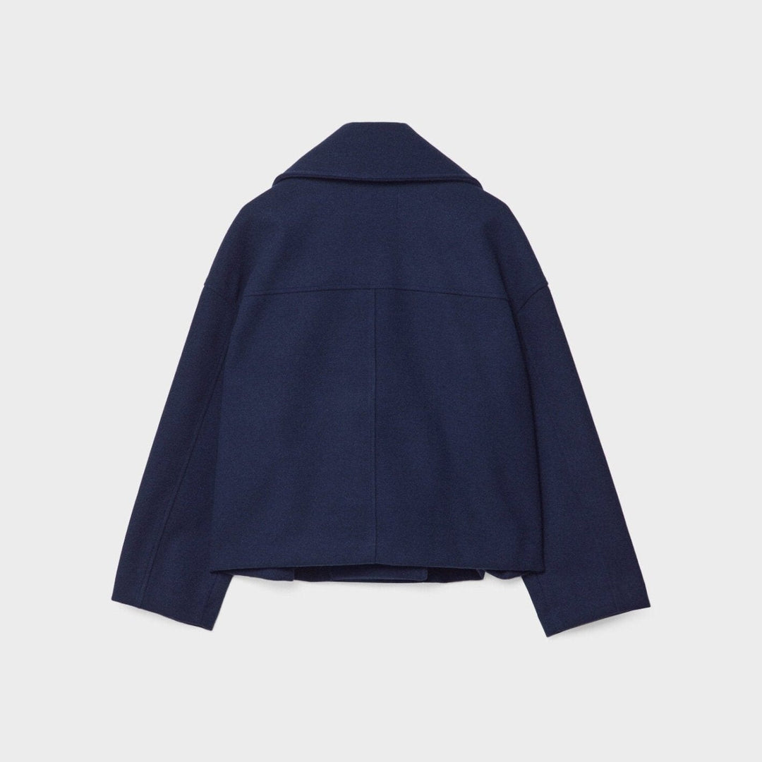 Veste courte en laine pour femme avec double boutonnage - Heidi