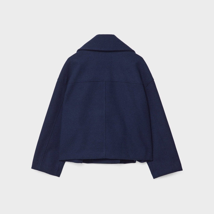 Veste courte en laine pour femme avec double boutonnage - Heidi