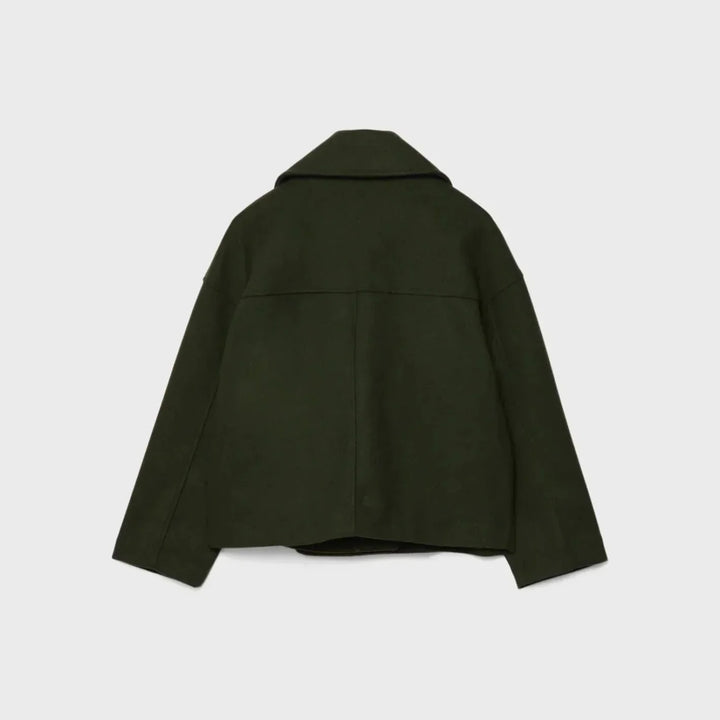Veste courte en laine pour femme avec double boutonnage - Heidi