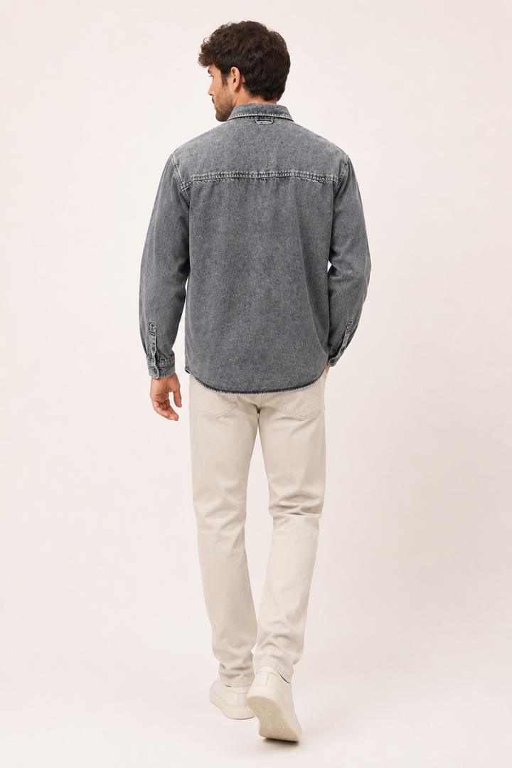 Chemise en jean vintage pour homme - Paolo