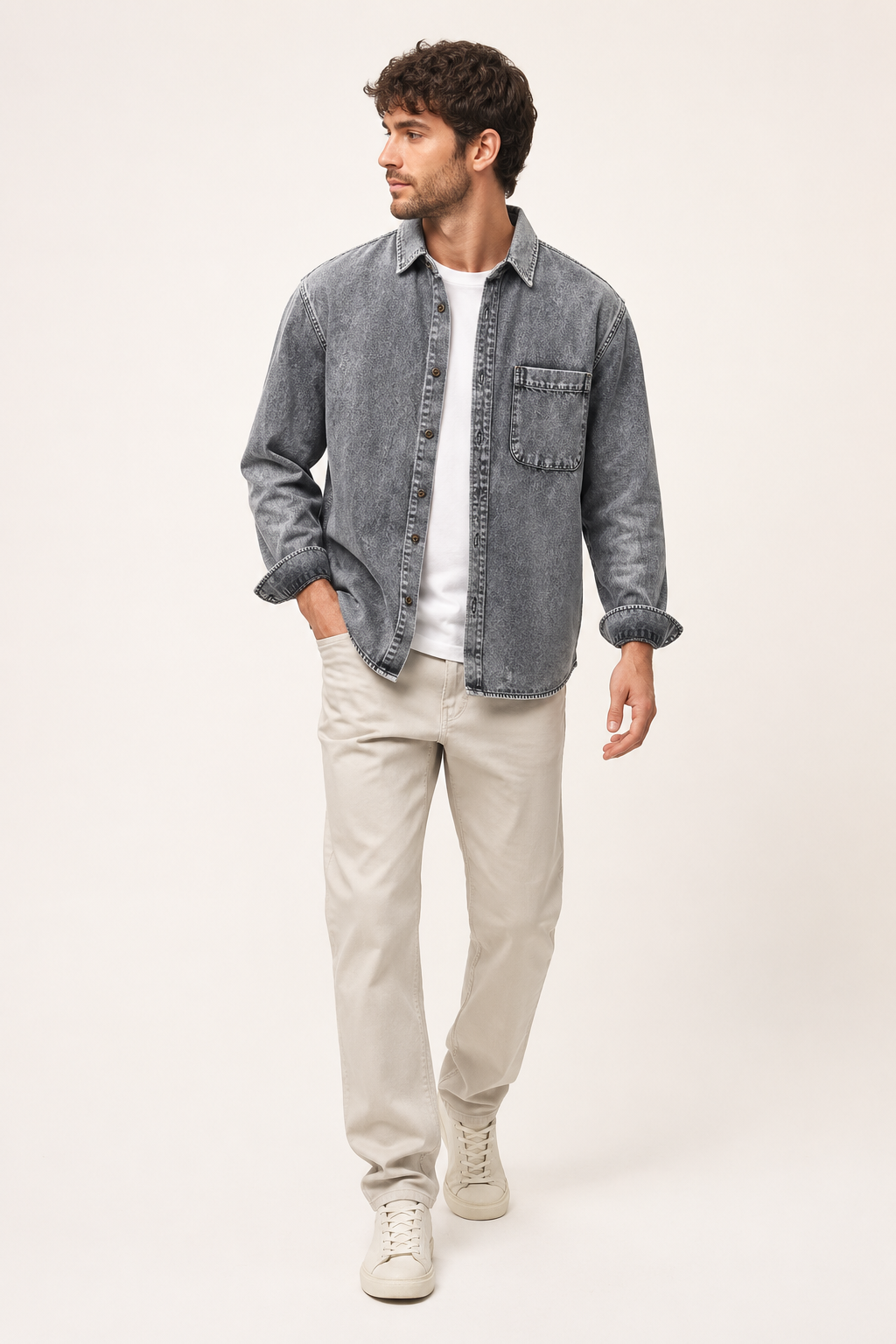 Chemise en jean vintage pour homme - Paolo