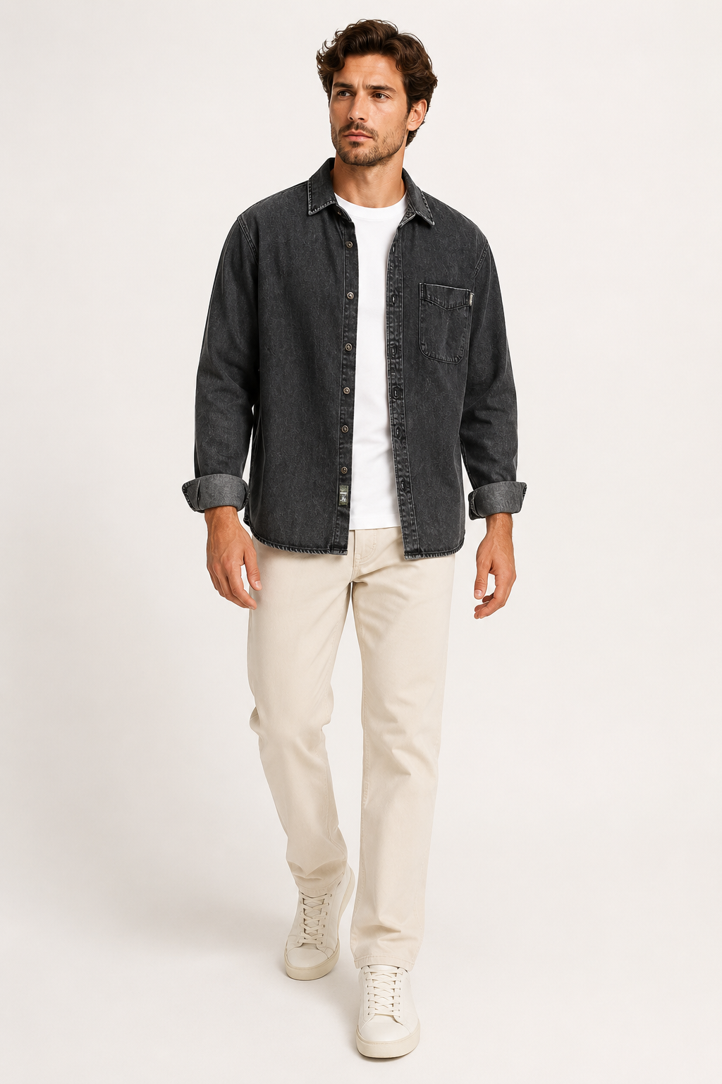 Chemise en jean vintage pour homme - Paolo
