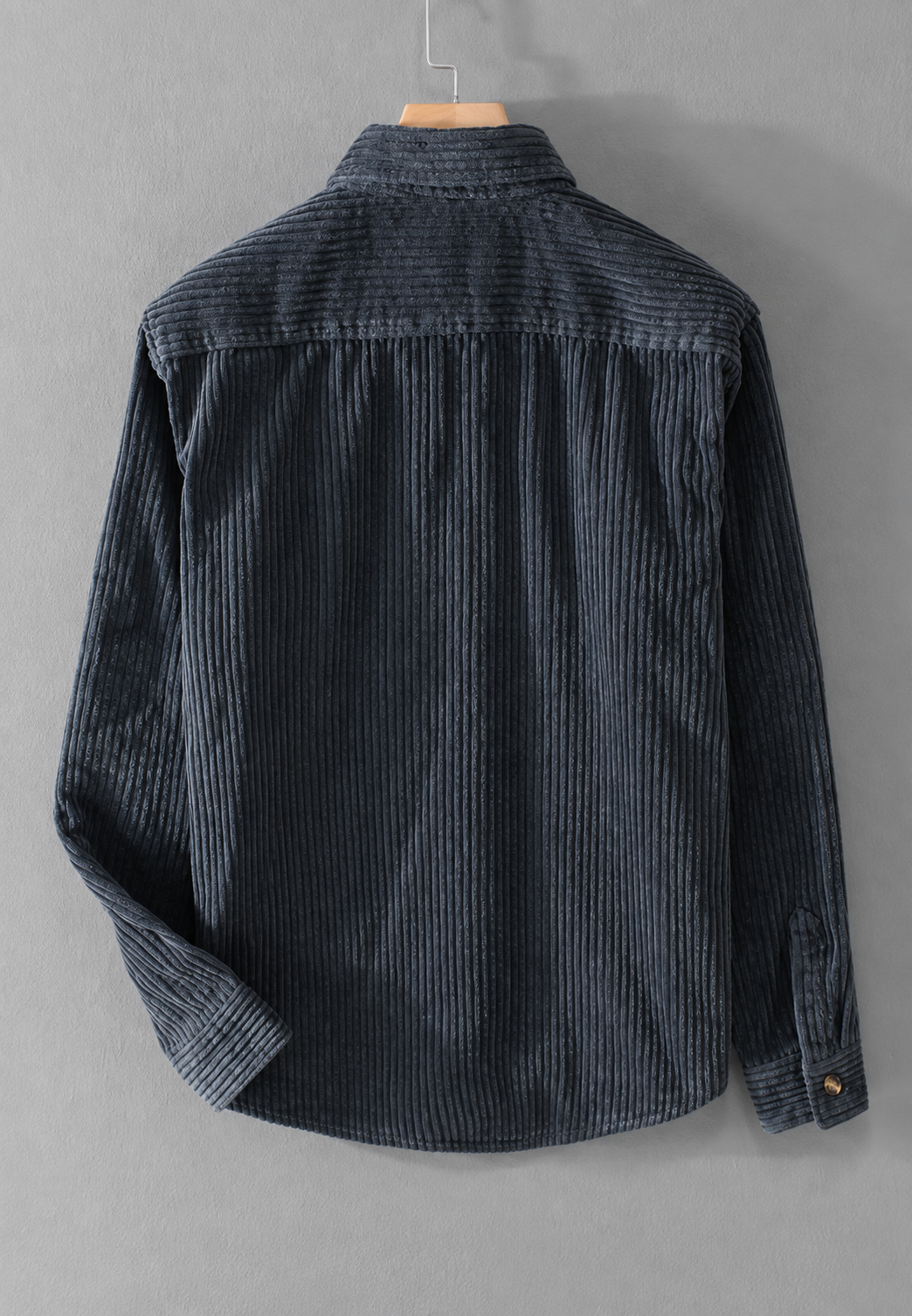 Chemise en velours côtelé pour homme, coupe décontractée, poche poitrine - Gaspard