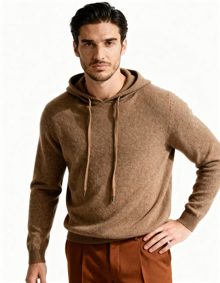 Sweat-shirt en maille pour homme à capuche réglable - Sébastien