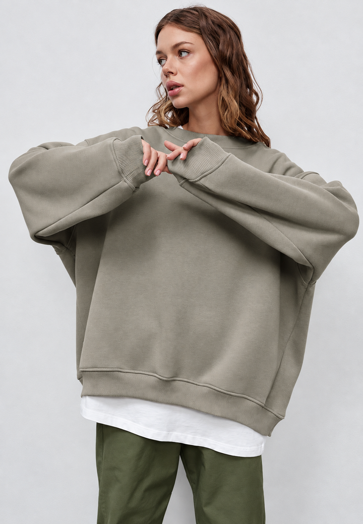 Sweat oversize femme à col rond et épaules tombantes - Dagny