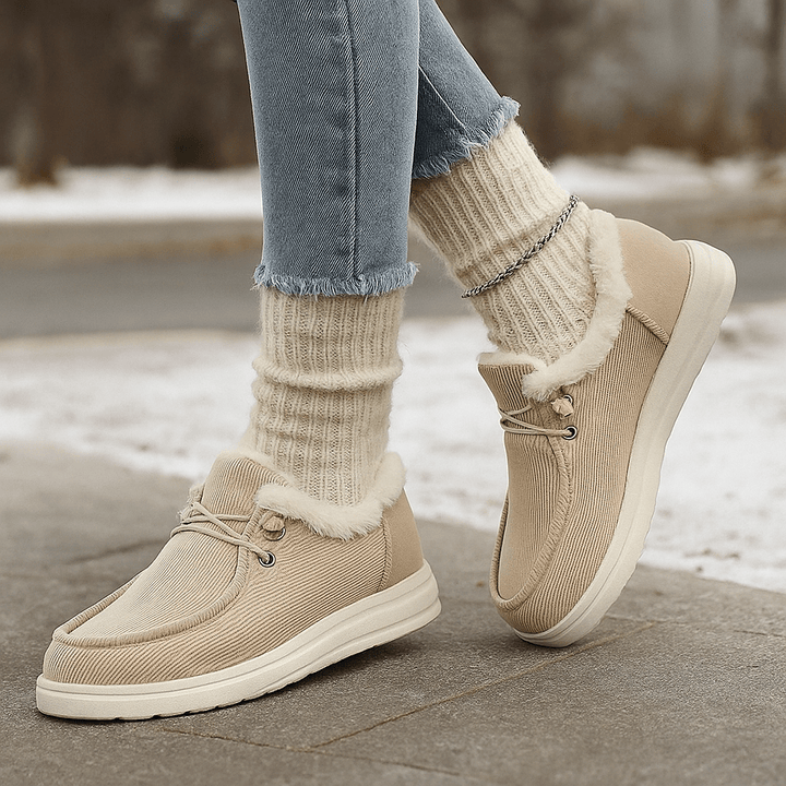 Bottines mocassins doublées de peluche - Cerine