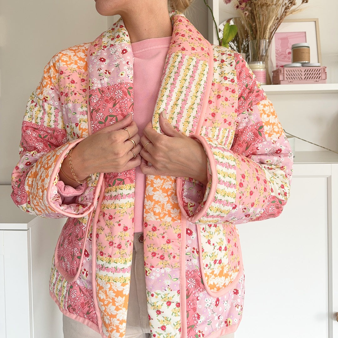 Veste matelassée à fleurs pour femme - Eirlys