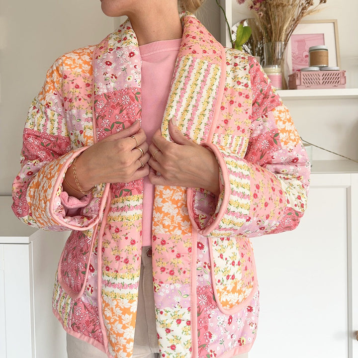 Veste matelassée à fleurs pour femme - Eirlys