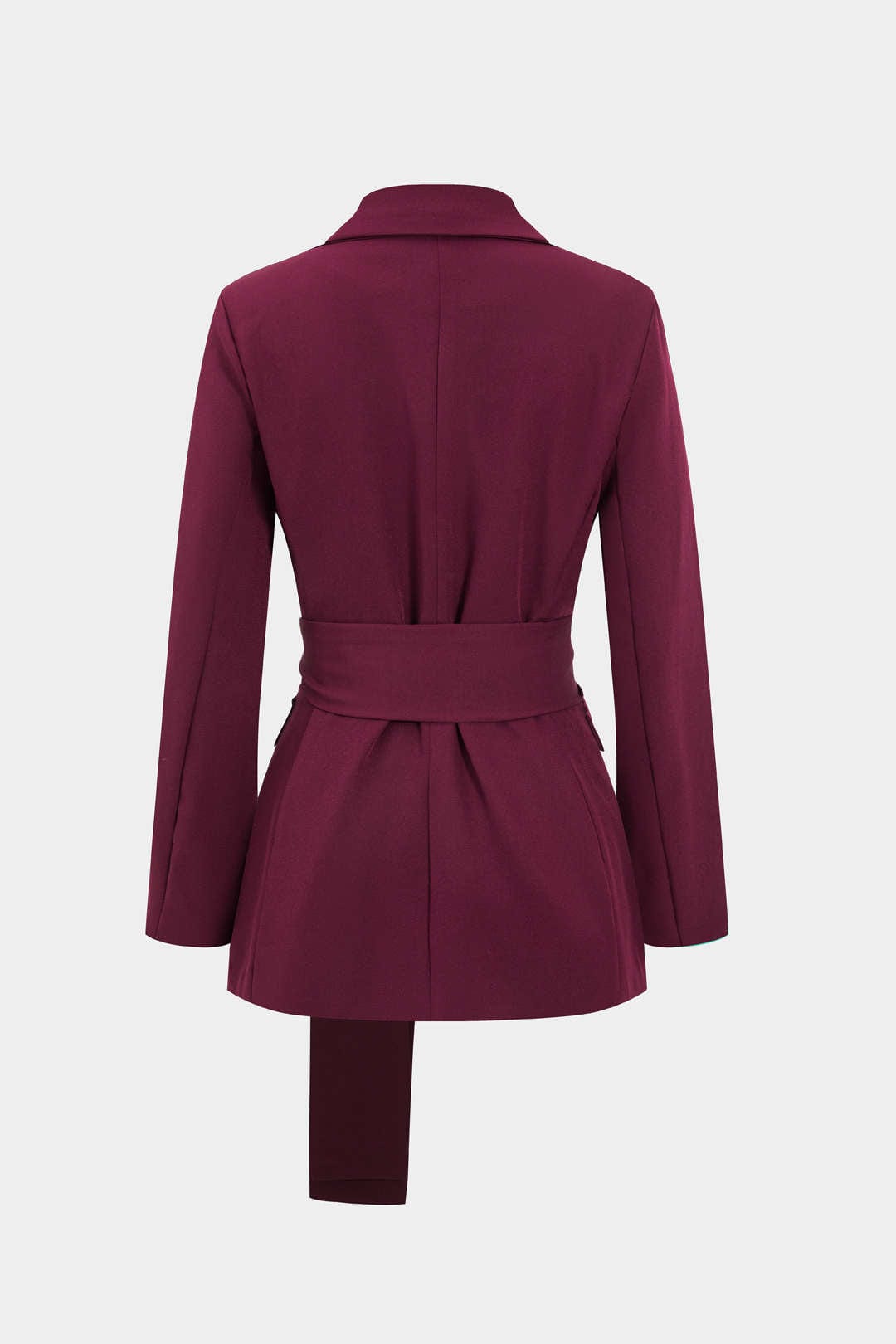 Costume deux pièces pour femme : blazer avec ceinture et pantalon droit - Camilla