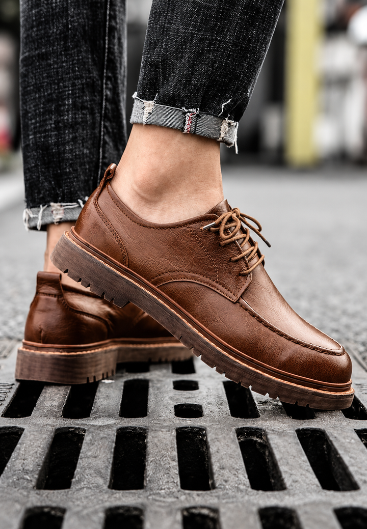 Derbies décontractés homme à lacets et semelle crantée - Halden