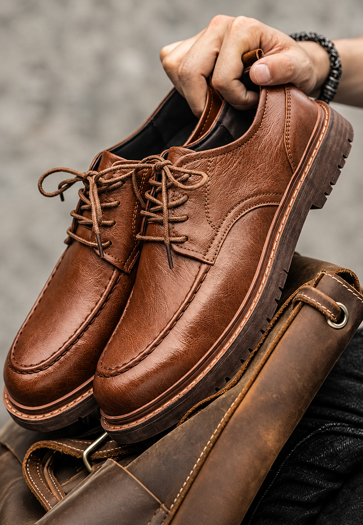 Derbies décontractés homme à lacets et semelle crantée - Halden